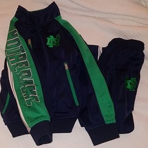 Boys Notre Dame track suit